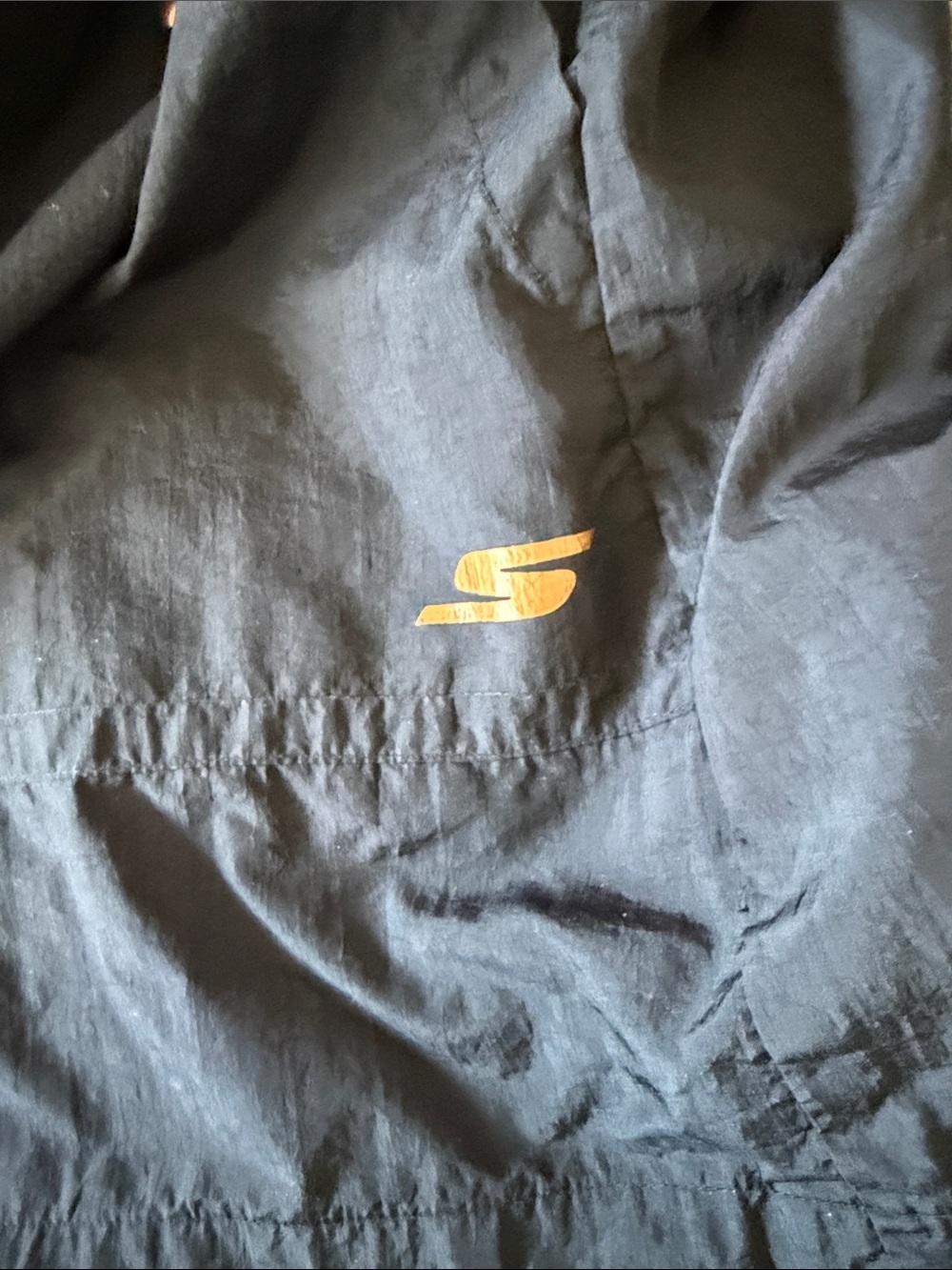Skechers Black Lightweight Zip-Up Windbreaker Coat - large - Picture 3 of 4